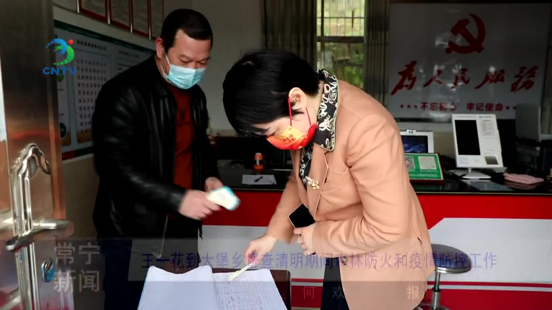 视频王一花到大堡乡督查清明期间森林防火和疫情防控工作